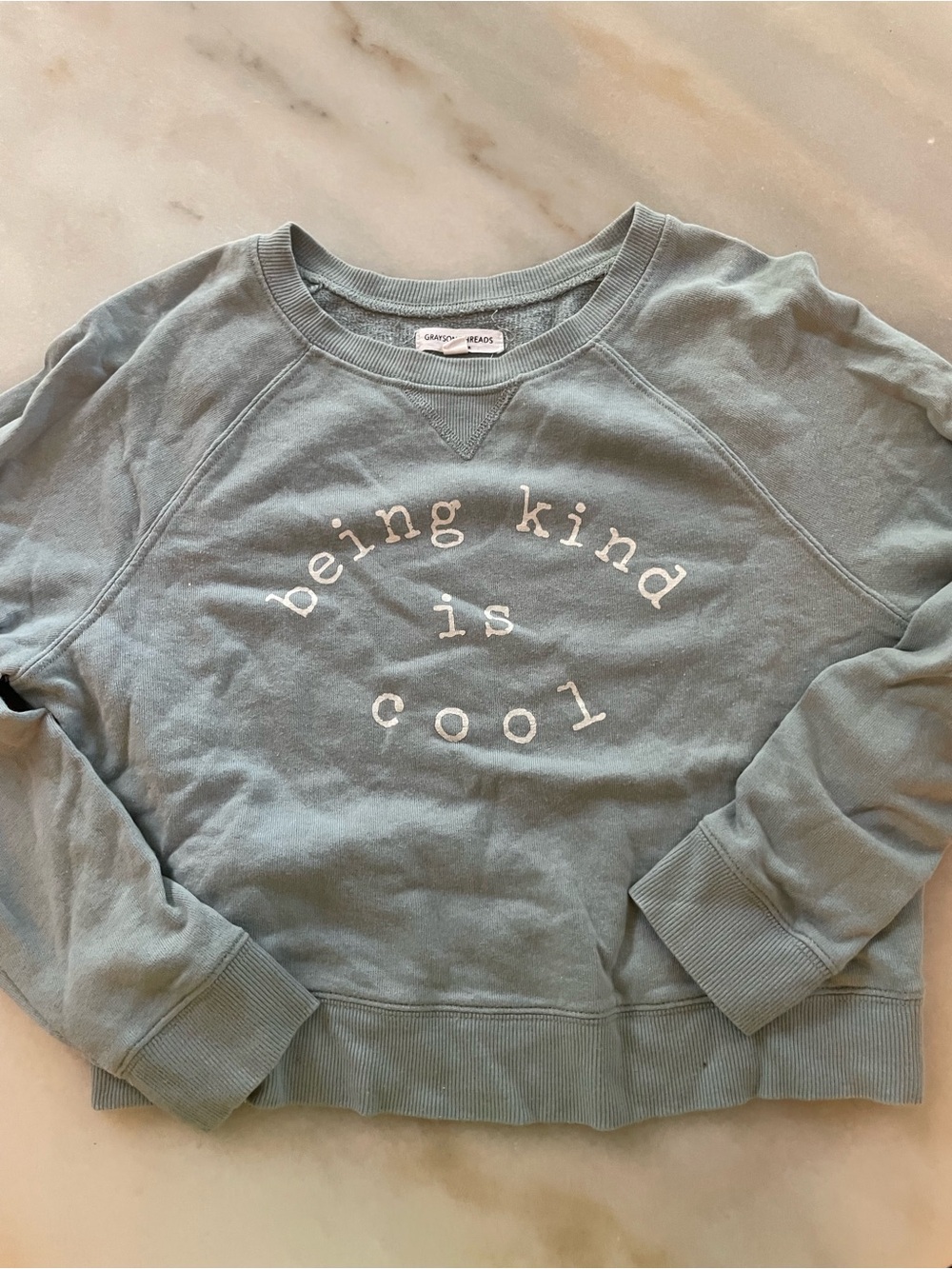 Grayson Threads 'Being Kind Is Cool' Sweatshirt - Light Teal